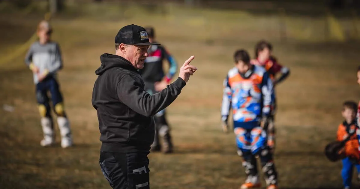 Professional motocross coaching session